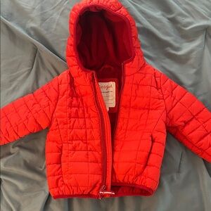 Cat & Jack Bright Red Kids Puffer Jacket